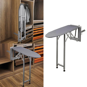 Meuble de rangement vertical mural escamotable pour planches <span class=keywords><strong>à</strong></span> <span class=keywords><strong>repasser</strong></span>, avec tiroirs chauffants et rangement pour vêtements, pour dressing - Product Image 1