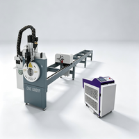 Mesin Pemotong Pipa Laser CNC Presisi Tinggi Harga Terjangkau Pemotong Tabung Laser Serat Industri untuk Pemotongan Profil Pipa Logam