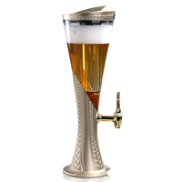 Colonne de bière pression en plastique lumineuse de table 3L Distributeur de boissons pour bar, fête et restaurant