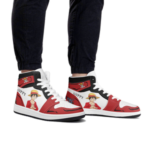 Chaussures imprimées d'anime transfrontalières pour 4 styles Luffy <span class=keywords><strong>Zoro</strong></span> Hommes et femmes Couples Chaussures hautes Mode Chaussures Luffy en une seule pièce - Product Image 2