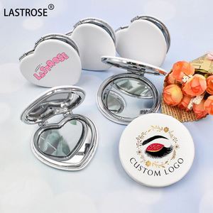Wholesale Portable Double Sided <b>Mirror</b> Heart <b>Small</b> Mini PocketOEM Floding Makeup <b>Mirror</b> Cosmetic Compact Pocket <b>Mirror</b> for Woman - Product Image 5