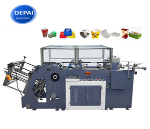New style full automatic burger paper box production line lunch paper box making machine for sale