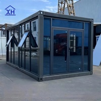 Maison préfabriquée en acier XH de 40 pieds, maison modulaire, panneau sandwich anti-séisme, pour les hôtels de villégiature aux Philippines