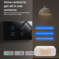 Interrupteur intelligent Zigbee avec télécommande murale, compatible avec l'application Smart Life, indice de protection IP65, panneau tactile bipolaire pour la domotique