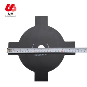 Cuchilla <span class=keywords><strong>de</strong></span> Acero al Carbono 4T <span class=keywords><strong>de</strong></span> 255 mm para Desbrozadora, Cuchilla <span class=keywords><strong>de</strong></span> <span class=keywords><strong>Sierra</strong></span> para Cortacésped, Disco para Desbrozadora - Product Image 5