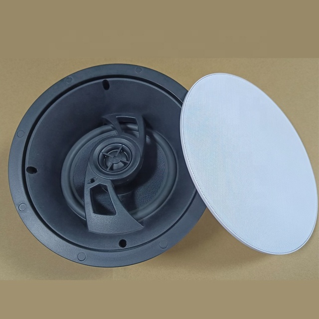 CS287 Two-way  Hifi Sound Home Theater Audio Frameless  20w-150w 8 Inch  6.5 Inch Angled Ceiling Speaker