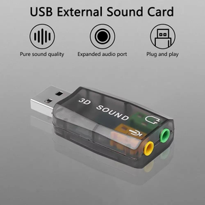 Tarjeta <span class=keywords><strong>de</strong></span> <span class=keywords><strong>Sonido</strong></span> Externa USB Justlink, Adaptador <span class=keywords><strong>de</strong></span> Audio Virtual 3D, Conector para Micrófono y Auriculares <span class=keywords><strong>de</strong></span> 3.5mm, Plug and Play para <span class=keywords><strong>PC</strong></span>, Laptop, MacBook, Xbox - Product Image 6