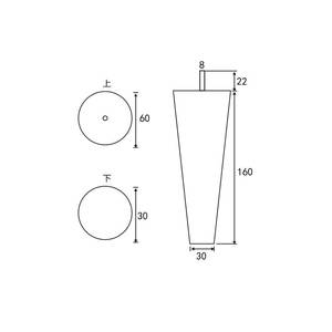 Modern Wooden <strong>Legs</strong> <strong>for</strong> Bed Support Accessories With Metal Cups Straight Tapered Solid Wood <strong>Sofa</strong> <strong>Legs</strong> Wooden <strong>Legs</strong> <strong>for</strong> Furniture - Product Image 3