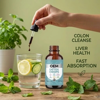 Grossiste OEM – Nouvelles Gouttes Liquides Détoxifiantes Multifonctionnelles aux Herbes Naturelles pour le Nettoyage du Côlon et du Foie – Compléments Santé pour la Perte de Poids chez l'Adulte