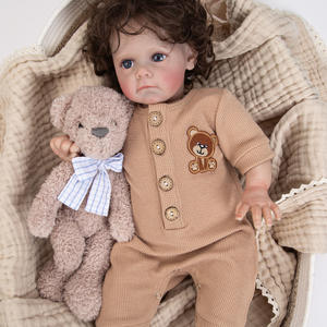 <span class=keywords><strong>Tutina</strong></span> ricamata <span class=keywords><strong>orsacchiotto</strong></span> <span class=keywords><strong>neonato</strong></span> per <span class=keywords><strong>tutina</strong></span> a manica lunga per bebè body body per bambini a maglia tinta unita per 0-24 mesi - Product Image 1