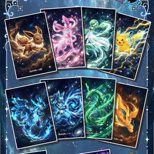 YQ New Chinese <strong>Faked</strong> Eif Baby Album Collectible Fan Art Mystery Acrylic Art Board Blind Box Gift Toy <strong>Pokemoned</strong> Booster Box case - Product Image 6
