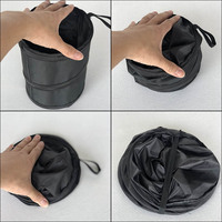 Seau de poubelle pliable pour véhicule de voyage, mini corbeille portable