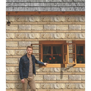 3D Brick Pattern Digital Ceramic Wall <b>Tiles</b> 300x450mm Glazed Exterior Elevation Design for Restaurants - Product Image 4