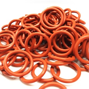 Joints toriques en caoutchouc silicone, diamètre du fil 2,5 mm, étanches, pièces standard, couleur rouge brique - Product Image 1