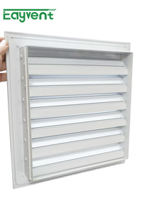 Aluminum Alloy Square Rain Louver Weatherproof Corrosion <strong>Resistant</strong> Exterior Wall <strong>Vent</strong> for Commercial Residential Basement - Product Image 4