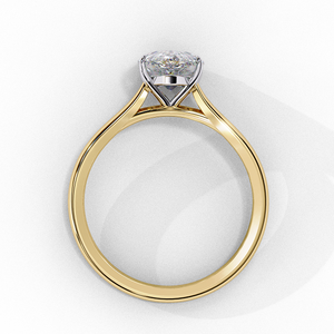 Modern Yellow Gold <b>Diamond</b> <b>Ring</b> for Women Elegant Style Simple Fashion Jewelry Daily Wear - Product Image 5