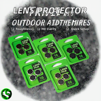 Protection d'objectif en verre trempé HD transparent de qualité supérieure 9H, installation facile, épaisseur 0,3 mm, bord 3D pour caméra 17/16 Pro/15 Pro Max