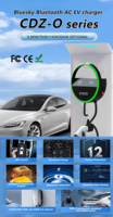 Chargeur mural pour véhicules électriques Bluesky 7-22kW AC, triphasé, WiFi, 32A 16A, application, Type 2 GBT, domicile, commercial, rapide, 5M