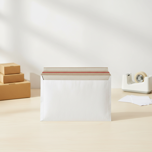 Enveloppes d'expédition pour courrier - Sacs d'expédition - Papier kraft blanc uni - Résistant aux déchirures - Étanche - Écologique - Biodégradable - Grand et petit format - Product Image 1
