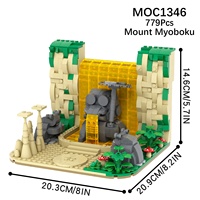 MOC1346 Anime japonais MOC Mount Myoboku 779PCS Blocs de construction Jouet de collection Briques