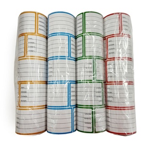 Copperplate in ấn & viết tay tự dính Nhãn dán nhãn 120mm * 60mm * 200 nhãn 150mm * 70mm màu vuông viết nhãn - Product Image 4