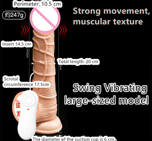 Dildo réaliste pas cher – Jouet en TPE de 7,8 pouces avec ventouse puissante, design focalisé sur les sensations <span class=keywords><strong>G</strong></span>, jouet sexuel mains libres pour femmes et débutantes - Product Image 3