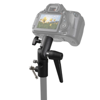 Adaptateur de support de flash d'appareil photo de type H en métal personnalisé pour lampe 1/4 "3/8".