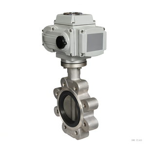 Válvula de Mariposa Eléctrica de Hierro Fundido de Grado Industrial COVNA para Pedidos Urgentes, con Diseño de Tipo Lug y Accionamiento Modulante - Product Image 2