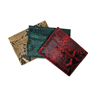 Logo personalizzato stampa pitone titolare della carta RFID dell'unità di elaborazione titolari di carta di cuoio per gli uomini o le donne - Product Image 5