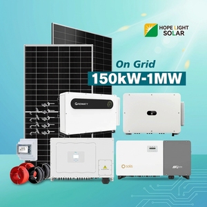 Sistema solar fotovoltaico conectado a la red de 150kw, 500kw, 1MW, el más vendido, con paneles solares e inversor para proyectos - Product Image 1