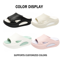 Sandales plates pour femmes, été, semelle épaisse surélevée, antidérapantes, polyvalentes, décontractées, mode, haute qualité, semelle résistante à l'usure, sandales de plage