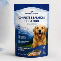 Sacs Doypack Laminés VMPET en Gros pour Usine, Emballage Anti-Odeur et Anti-Lumière pour Friandises et Biscuits pour Chiens et Chats