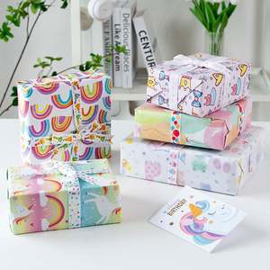Wholesale High Quality Coated Silicone Virgin Birthday <b>Wrapping</b> <b>Paper</b> Rolls <b>Kids</b> Day Collection Packaging Uperior Craftsmanship - Product Image 1