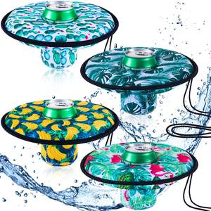 Portavasos Flotante de Neopreno con Cuerda para Fiestas de Verano en la Piscina - Enfriador para Latas de Cerveza y Bebidas - Product Image 1
