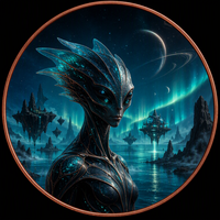 Pièce commémorative en cuivre pur 999 de 5 oz, représentant des entités extraterrestres fantastiques, en relief, peinte aux UV, pour collectionneurs
