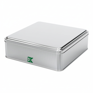 Lata Cuadrada de 2.5 Litros para Frutos Secos, Sabores Regionales, Caja de 198x198x60 mm, Modelo L463 con Tapa Deslizante - Product Image 2