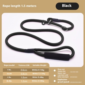 Tali Anjing Retraktil Nylon Ramah Lingkungan, Tahan Lama, Nyaman, dengan Dekorasi Pita Polos Klasik untuk Semua Ras - Product Image 5