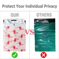 Sacs Express imprimés de flamands roses, enveloppes en plastique, sacs en Poly pour les affaires, sacs d'expédition durables
