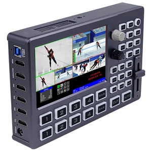 Thiết bị trộn video OBS Vmix 4 kênh Well HDS8101, màn hình 5 inch, hỗ trợ PIP, USB3.0, UVC, thiết bị phát sóng truyền hình trực tiếp - Product Image 1