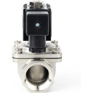 EE. UU. Válvula Solenoide de Acero Inoxidable Sólido de 1 Pulgada, 12V CC, Normalmente Cerrada, con Sello de Viton, Tipo Caja de Conexiones - Product Image 3