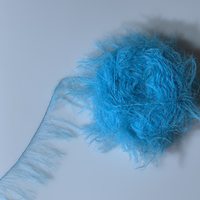 Fil à plumes de 8 cm, fil de vison cristallin de haute qualité, 100 % nylon, pour pulls, écharpes, chapeaux et couvertures