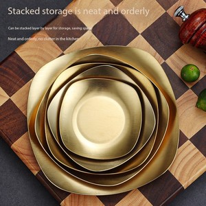 2026 Maßgefertigte Edelstahl-Quadratplatte Premium Unzerbrechliches Snack-Tablett für Zuhause Hotel Hot Pot Essen Tragbares Geschirr - Product Image 3