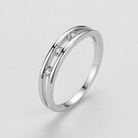 Vente chaude, tendance populaire vintage, bague en argent 925 de haute qualité pour femmes, design creux avec zircon, bague de mariage