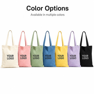 Custom Logo 12oz Heavy Duty <b>Canvas</b> Tote <b>Bag</b> Reusable Shopping <b>Bag</b> with Inner Lining Reinforced Handles and Bottom Gusset - Product Image 6