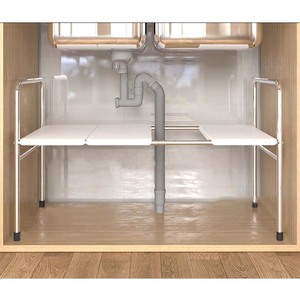 Réglable multifonctionnel en acier inoxydable étagère organisateur support évier égouttoir pour cuisine support télescopique dans l'évier - Product Image 4