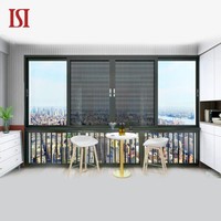 Ventanas corredizas de vidrio energéticamente eficientes de marca superior Diseño moderno Aleación de aluminio Suave Horizontal Insonorizadas Exterior Villa