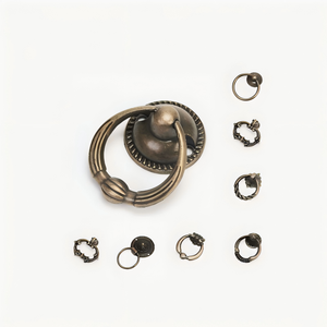 Antique Vintage Chinese Style Bronze Zinc Alloy Durable Ring Pull Cabinet <strong>Door</strong> Furniture Handle for Dresser <strong>Bedroom</strong> Kitchen - Product Image 6