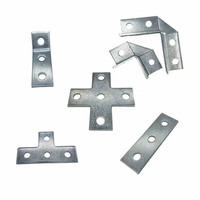 Connecteur de montage PV en forme de T à 4 trous, joint en aluminium pour support solaire, adapté au système de fixation de panneaux solaires