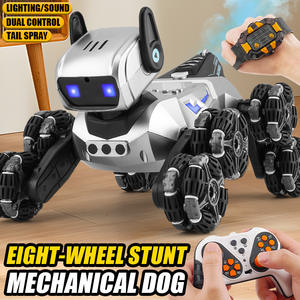 Cross-Border New Huit-Wheel Stunt RC Car Jouet pour enfants Mécanique <span class=keywords><strong>Chien</strong></span> Secouer <span class=keywords><strong>la</strong></span> tête Télécommande électrique Fabriqué - Product Image 4