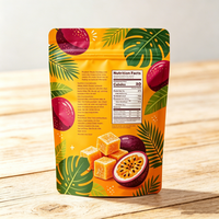 Natuurlijke Fruitblokjes Voedingsmiddelenkwaliteit Gefreeze-droogde Passievrucht Rijk aan Vitamine FD Gefreeze-droogde Passievruchtblokjes